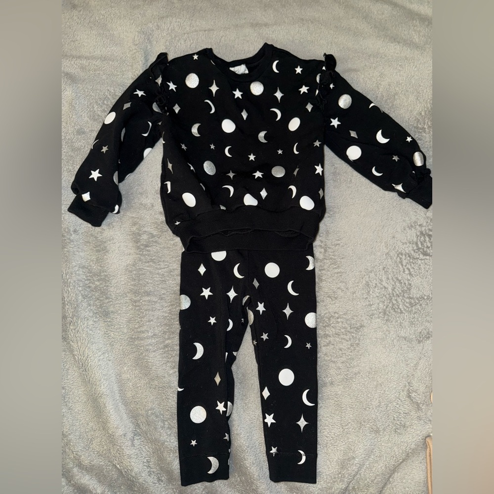 Celestial Black and White Kids Matching Set